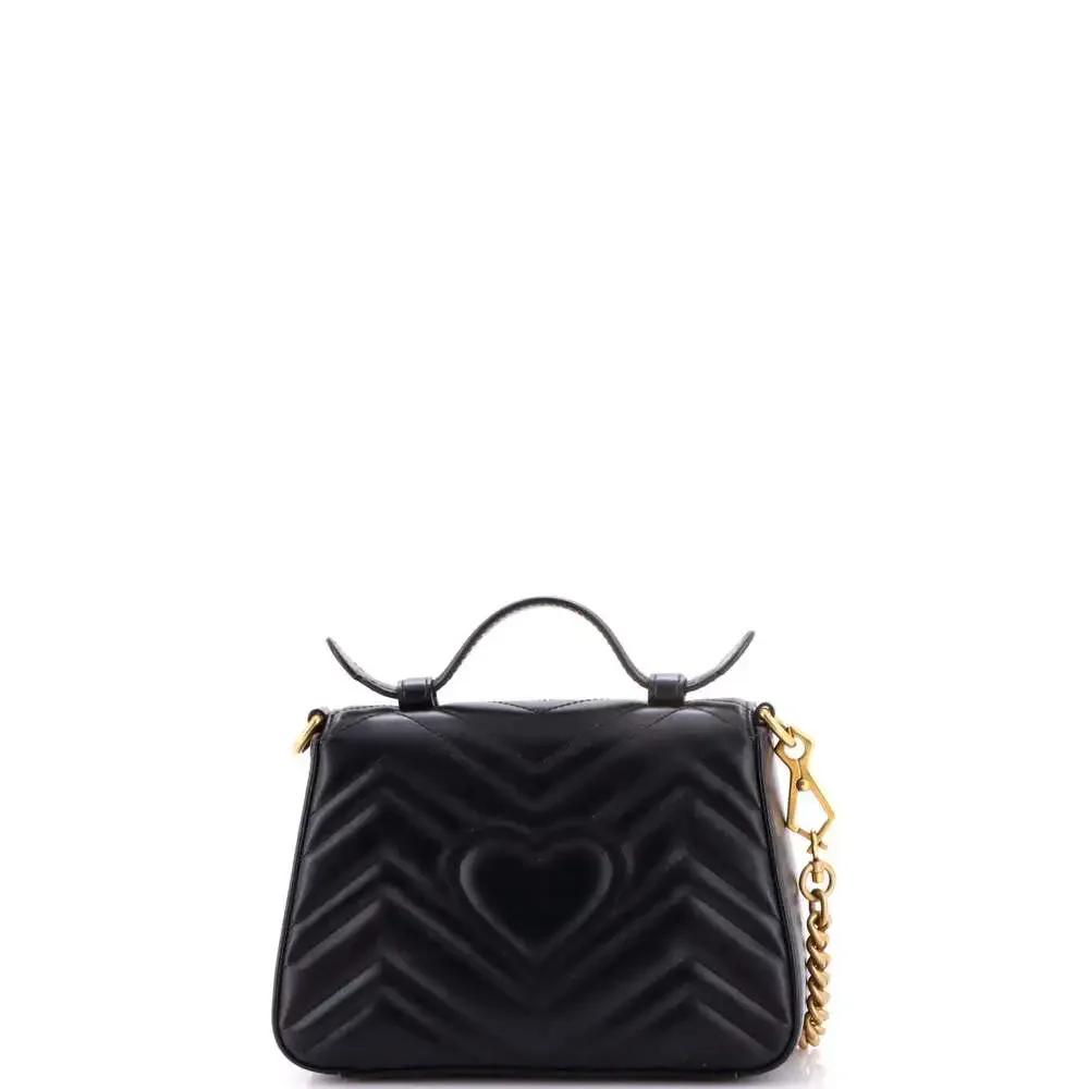 Gucci Gg Marmont Top Handle Flap Bag #236980G16B - Picture 3 of 8